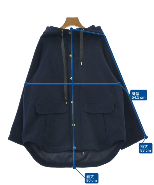 nano UNIVERSE（ナノユニバース）ブルゾン 紺 サイズ:38(M位) レディース/2200645989083