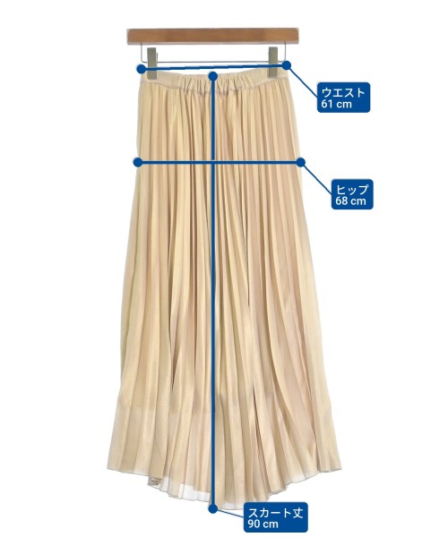 nano UNIVERSE（ナノユニバース）ロング・マキシ丈スカート ゴールド サイズ:36(S位) レディース/2200648553038