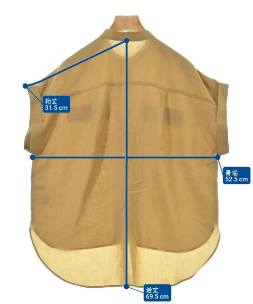 nano UNIVERSE（ナノユニバース）カジュアルシャツ ベージュ サイズ:36(S位) レディース/2200652532098