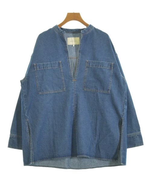 nano UNIVERSE(ナノユニバース)ブラウス 紺 サイズ:F/2200654558041