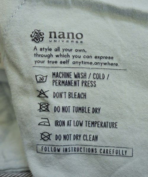 nano UNIVERSE（ナノユニバース）デニムパンツ 紺 サイズ:36(S位) レディース/2200655452041