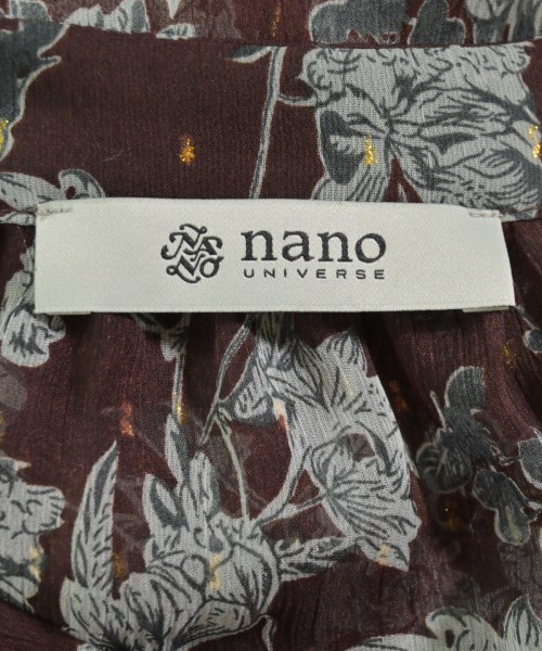 nano UNIVERSE（ナノユニバース）シャツワンピース 茶 サイズ:38(M位) レディース/2200658143045
