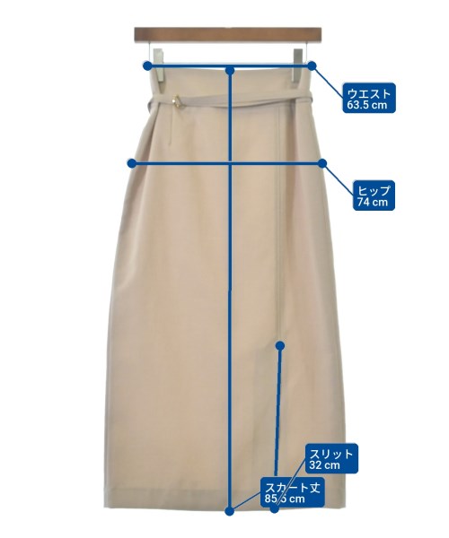 nano UNIVERSE（ナノユニバース）ロング・マキシ丈スカート ベージュ サイズ:2(M位) レディース/2200658553066