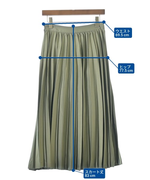 nano UNIVERSE（ナノユニバース）ロング・マキシ丈スカート 緑 サイズ:38(M位) レディース/2200658553097