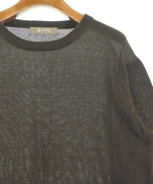 nano UNIVERSE（ナノユニバース）ニット・セーター 茶 サイズ:L レディース/2200652575064