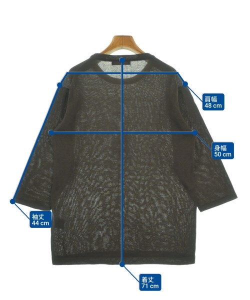 nano UNIVERSE（ナノユニバース）ニット・セーター 茶 サイズ:L レディース/2200652575064