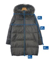 nano UNIVERSE（ナノユニバース）ダウンコート 茶 サイズ:36(S位) レディース/2200662049043