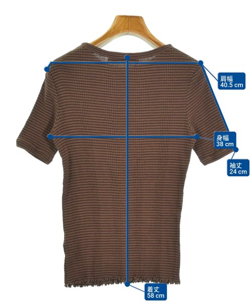 nano UNIVERSE（ナノユニバース）Tシャツ・カットソー 茶 サイズ:F レディース/2200703595089