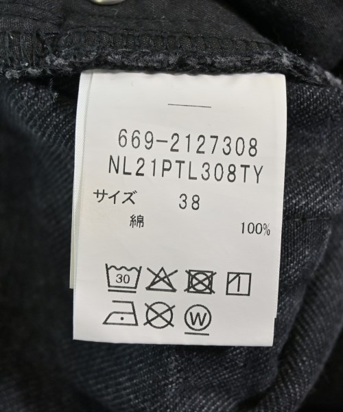 nano UNIVERSE（ナノユニバース）デニムパンツ 黒 サイズ:38(M位) レディース/2200709710028