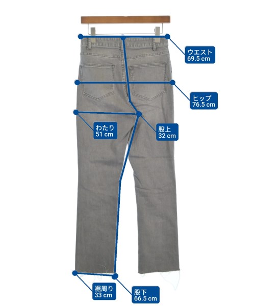 nano UNIVERSE（ナノユニバース）デニムパンツ グレー サイズ:36(S位) レディース/2200631557050