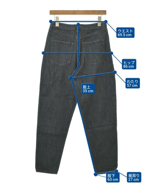 nano UNIVERSE（ナノユニバース）デニムパンツ 黒 サイズ:M レディース/2200638430097