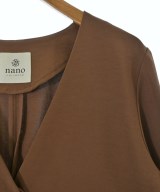 nano UNIVERSE（ナノユニバース）ノーカラージャケット 茶 サイズ:38(M位) レディース/2200613464031