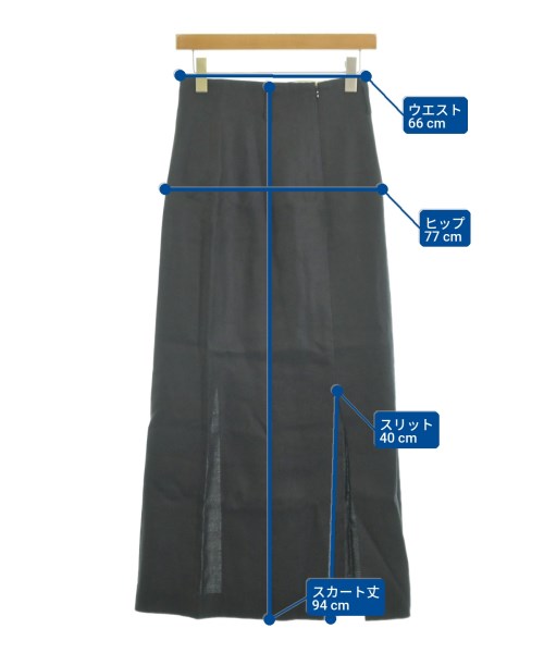 nano UNIVERSE（ナノユニバース）ロング・マキシ丈スカート 黒 サイズ:1(S位) レディース/2200629967014