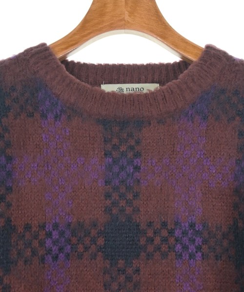 nano UNIVERSE（ナノユニバース）ニット・セーター 赤 サイズ:36(S位) レディース/2200647466032
