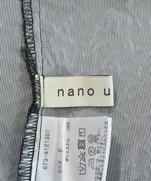 nano UNIVERSE（ナノユニバース）ブラウス 黒 サイズ:F レディース/2200647897010