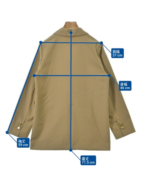 nano UNIVERSE（ナノユニバース）カジュアルジャケット ベージュ サイズ:F レディース/2200644853019