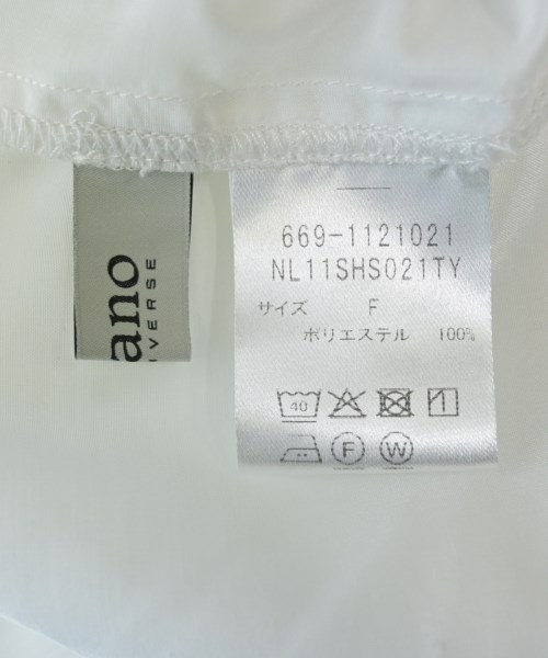 nano UNIVERSE（ナノユニバース）カジュアルシャツ 白 サイズ:F レディース/2200650454033