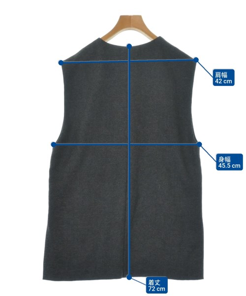 nano UNIVERSE（ナノユニバース）ベスト グレー サイズ:F レディース/2200650680029