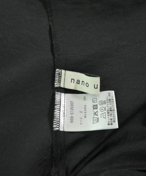 nano UNIVERSE（ナノユニバース）ブラウス 黒 サイズ:F レディース/2200645590029