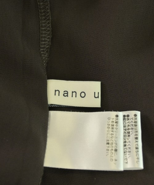 nano UNIVERSE（ナノユニバース）ブラウス 茶 サイズ:F レディース/2200703874016