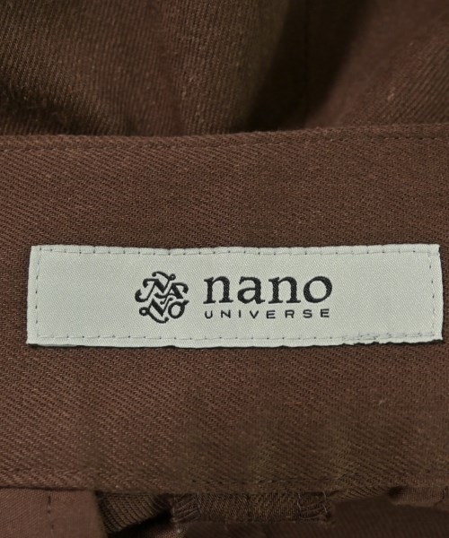 nano UNIVERSE（ナノユニバース）スラックス 茶 サイズ:36(S位) レディース/2200701413019