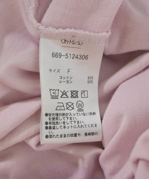 nano UNIVERSE（ナノユニバース）Tシャツ・カットソー ピンク サイズ:F レディース/2200705722056