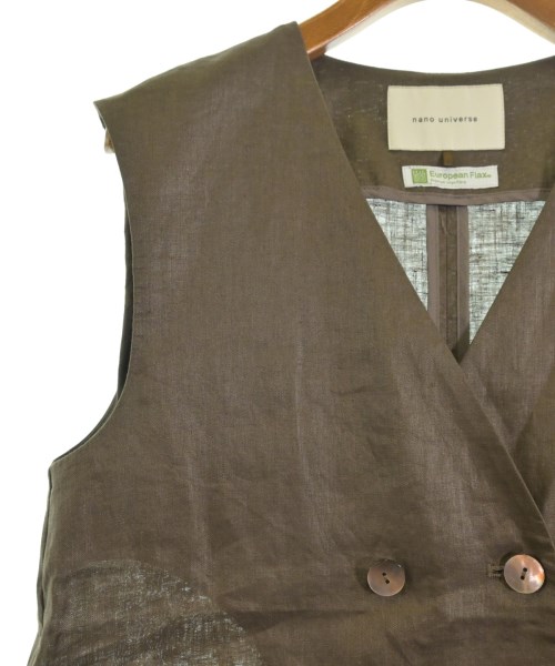 nano UNIVERSE（ナノユニバース）ベスト 茶 サイズ:F レディース/2200656888146