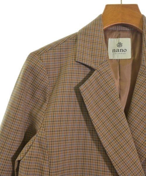 nano UNIVERSE（ナノユニバース）テーラードジャケット 茶 サイズ:38(M位) レディース/2200658010040