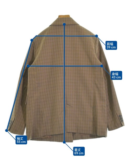 nano UNIVERSE（ナノユニバース）テーラードジャケット 茶 サイズ:38(M位) レディース/2200658010040