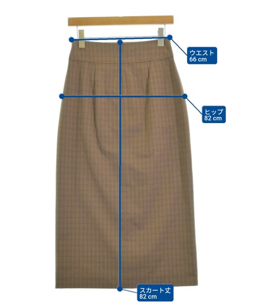 nano UNIVERSE（ナノユニバース）ロング・マキシ丈スカート 茶 サイズ:38(M位) レディース/2200658010057