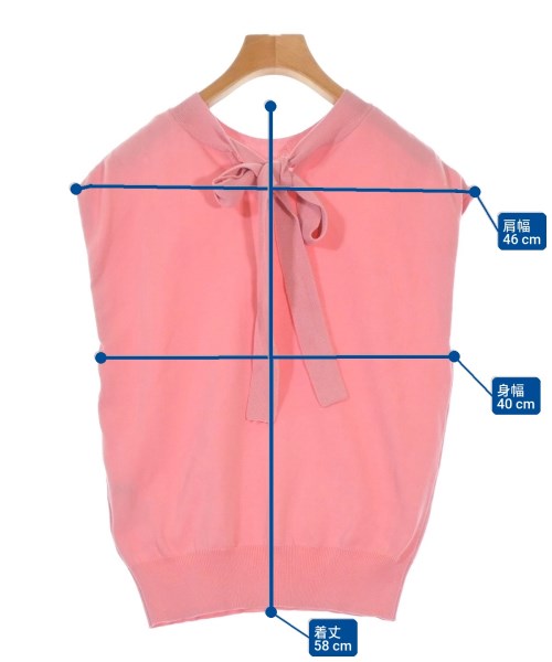 nano UNIVERSE（ナノユニバース）ベスト/ノースリーブ ピンク サイズ:F レディース/2200659949059