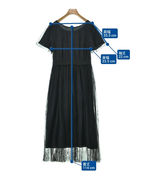 nano UNIVERSE（ナノユニバース）ワンピース 黒 サイズ:36(S位) レディース/2200653280028