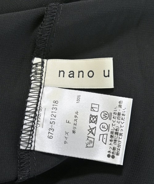 nano UNIVERSE（ナノユニバース）ブラウス 黒 サイズ:F レディース/2200646154053