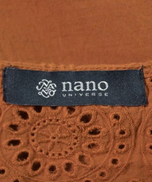 nano UNIVERSE（ナノユニバース）ブラウス オレンジ サイズ:F レディース/2200666865076