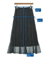 nano UNIVERSE（ナノユニバース）ロング・マキシ丈スカート 黒 サイズ:36(S位) レディース/2200726512032