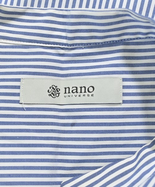 nano UNIVERSE（ナノユニバース）カジュアルシャツ 青 サイズ:36(S位) レディース/2200680792143