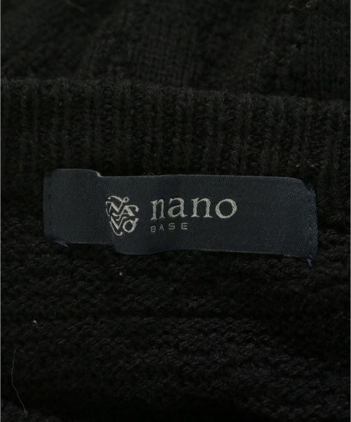 nano UNIVERSE（ナノユニバース）ニット・セーター 黒 サイズ:S レディース/2200691659077