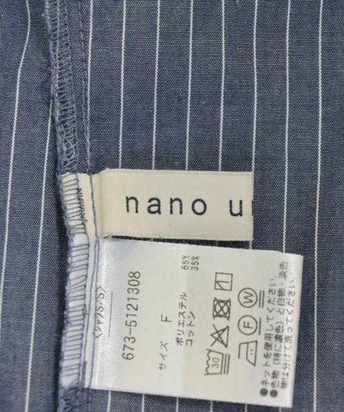 nano UNIVERSE（ナノユニバース）ブラウス 青 サイズ:F レディース/2200686020028