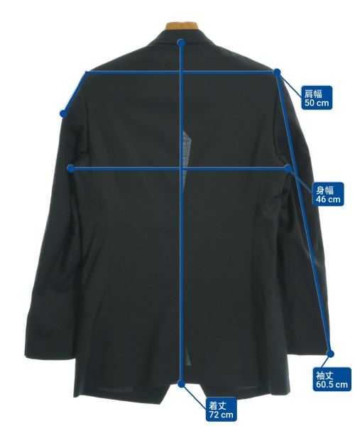 MIHARA YASUHIRO（ミハラヤスヒロ）テーラードジャケット 黒 サイズ:46(M位) メンズ/2200642895028