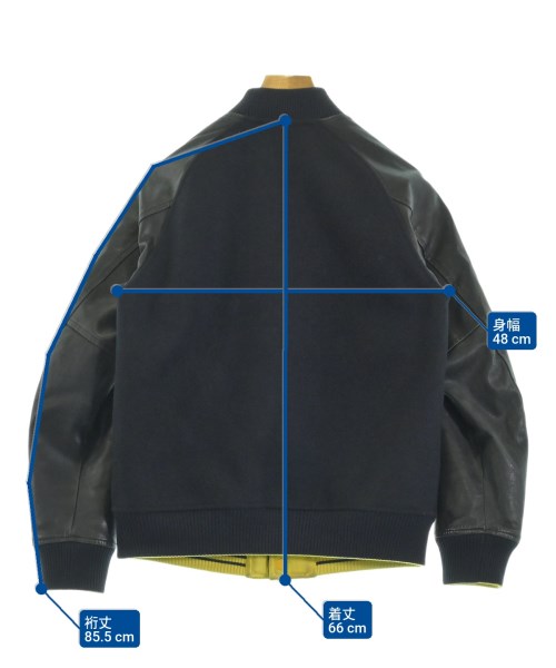 MIHARA YASUHIRO（ミハラヤスヒロ）スタジャン 紺 サイズ:48(L位) メンズ/2200537081062