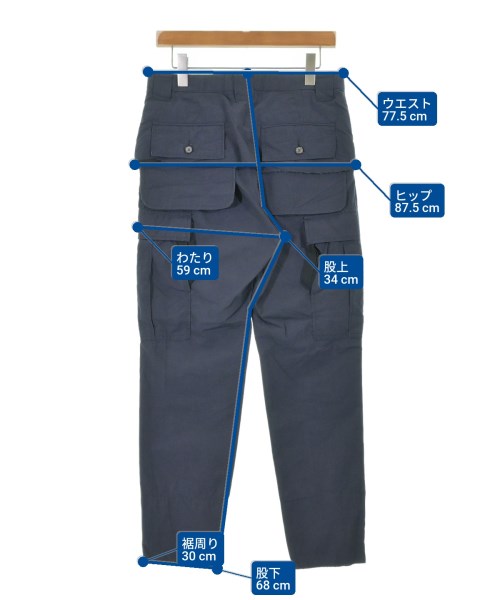 MIHARA YASUHIRO（ミハラヤスヒロ）カーゴパンツ 紺 サイズ:44(S位) メンズ/2200548717035