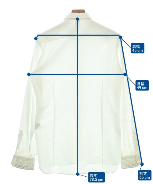 MIHARA YASUHIRO（ミハラヤスヒロ）カジュアルシャツ 白 サイズ:48(L位) メンズ/2200620340953