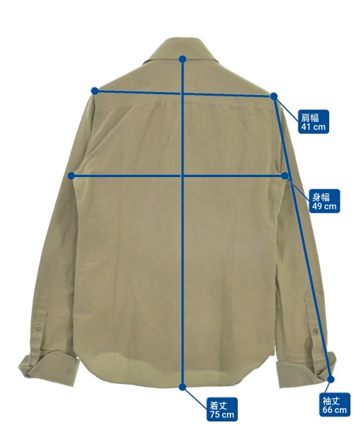 MIHARA YASUHIRO（ミハラヤスヒロ）カジュアルシャツ カーキ サイズ:M メンズ/2200612333079