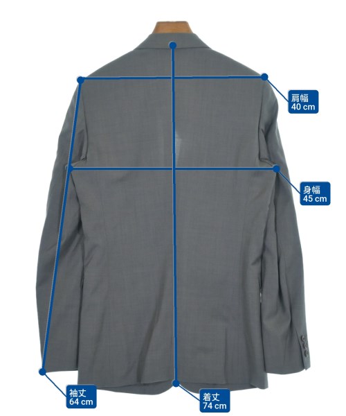 MIHARA YASUHIRO（ミハラヤスヒロ）テーラードジャケット グレー サイズ:46(M位) メンズ/2200646482323