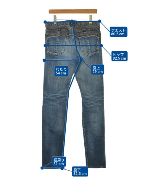 MIHARA YASUHIRO（ミハラヤスヒロ）デニムパンツ 青 サイズ:46(M位) メンズ/2200662112075