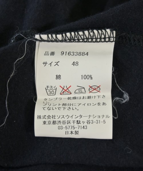 MIHARA YASUHIRO（ミハラヤスヒロ）Tシャツ・カットソー 黒 サイズ:48(L位) メンズ/2200705351010