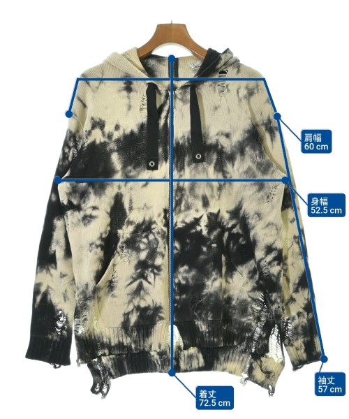 MIHARA YASUHIRO（ミハラヤスヒロ）パーカー 白 サイズ:44(S位) メンズ/2200670675029