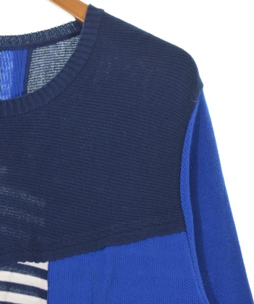 MIHARA YASUHIRO（ミハラヤスヒロ）ニット・セーター 青 サイズ:48(L位) メンズ/2200664251024