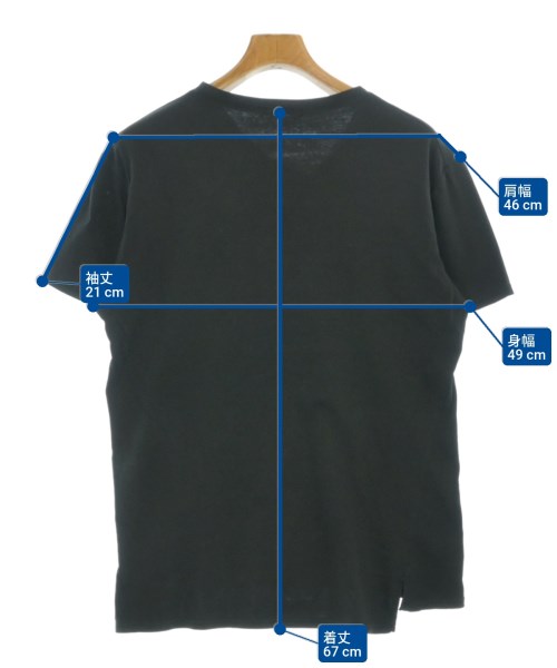 MARITHE FRANCOIS GIRBAUD（マリテフランソワジルボー）Tシャツ・カットソー 黒 サイズ:L メンズ/2200673898012