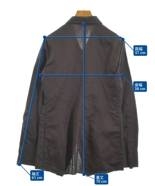 MARITHE FRANCOIS GIRBAUD（マリテフランソワジルボー）カジュアルシャツ 茶 サイズ:S レディース/2200675835022